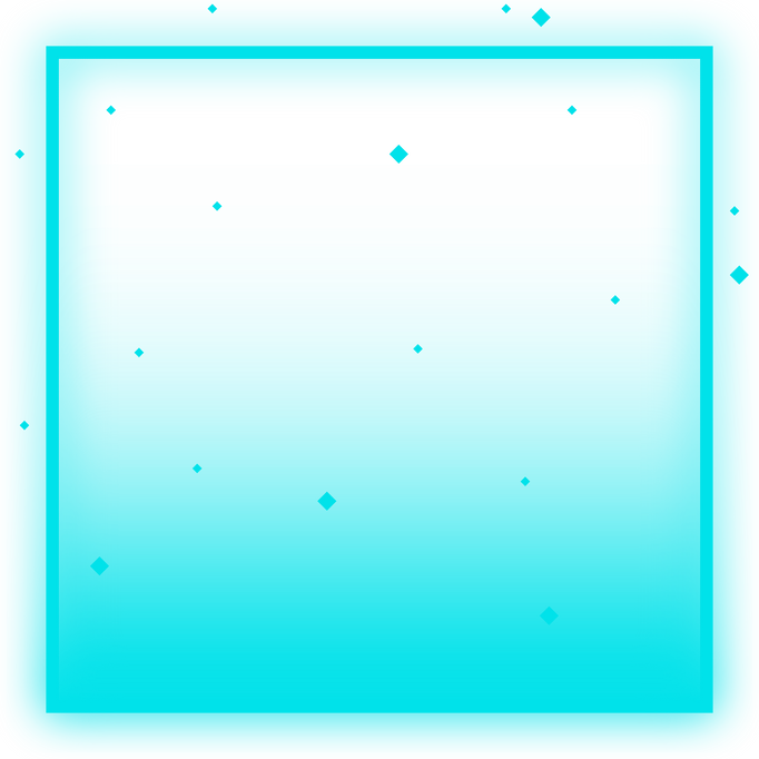 square neon light frame